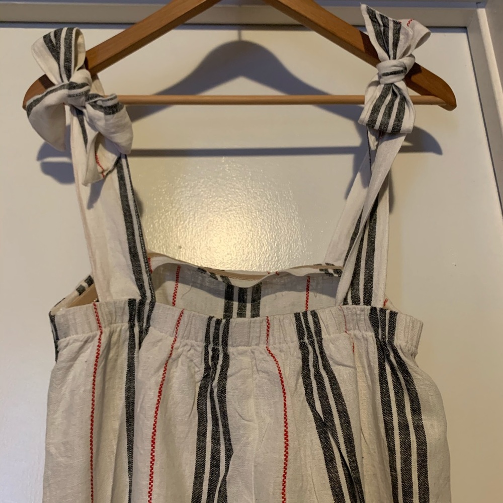 Bcbgeneration Linen Striped Top - Picture 4 of 5